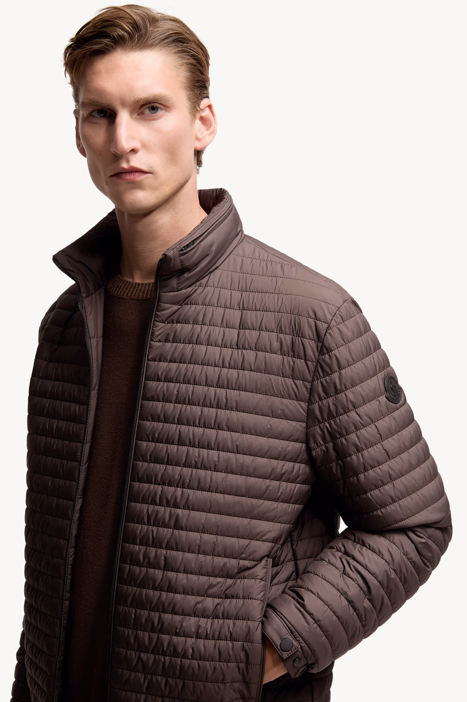Plumífero corto Myrrhe Hombre Marrón Moncler 6